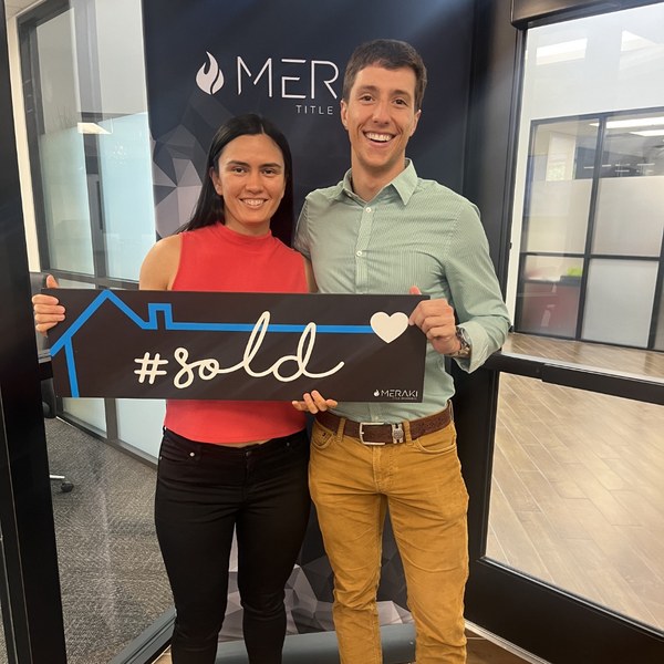 Closing day photo with clients