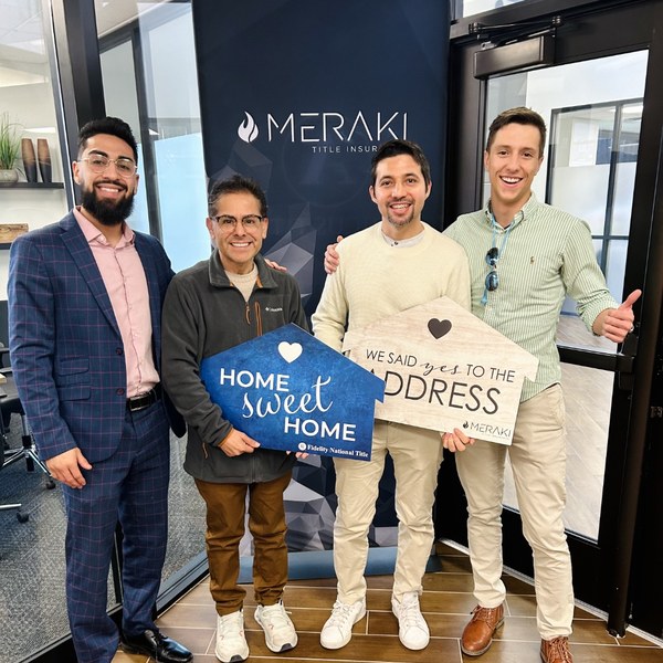 Closing day photo with clients