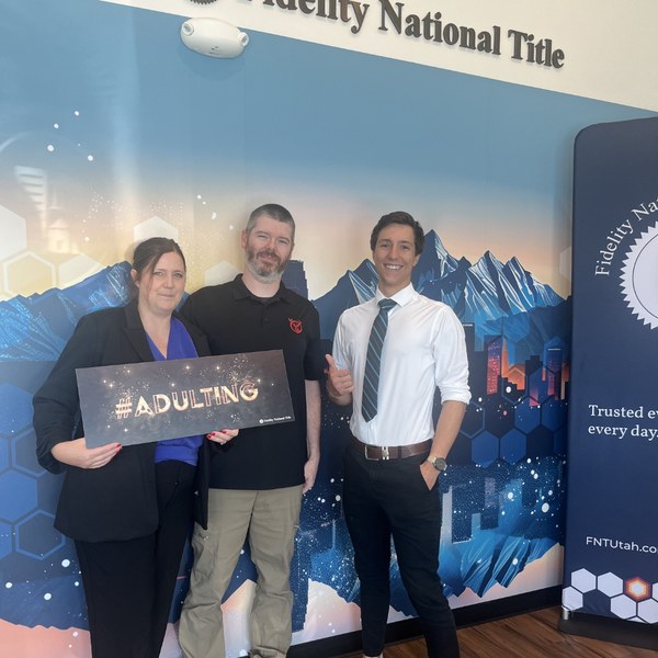 Closing day photo with clients