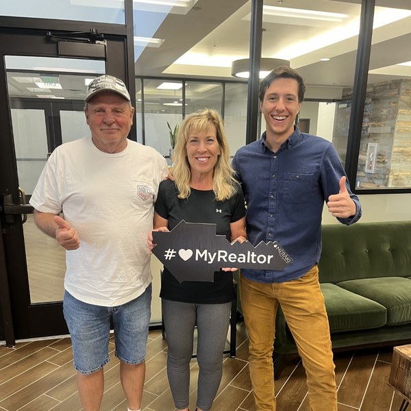 Closing day photo with clients