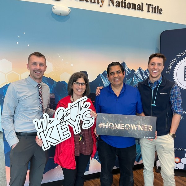 Closing day photo with clients